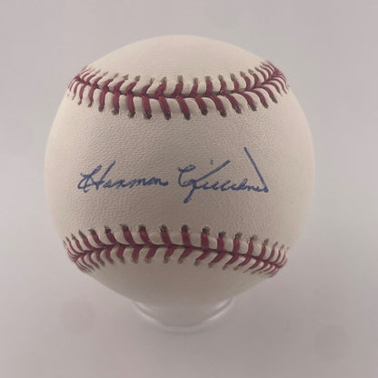 Harmon Killebrew Single Signed Baseball. Mounted Memories