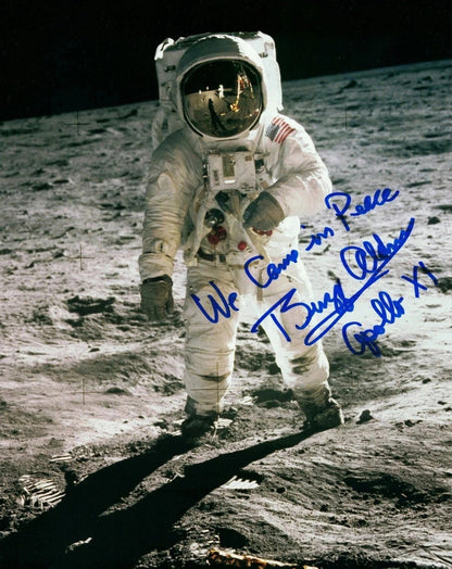 Buzz Aldrin Signed &amp; Inscribed 8x10 Apollo 11 Photo. JSA1