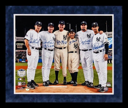 NY Yankees Perfect Game Battery Mates Signed &amp; Inscribed Photo. Auto MLB Steiner