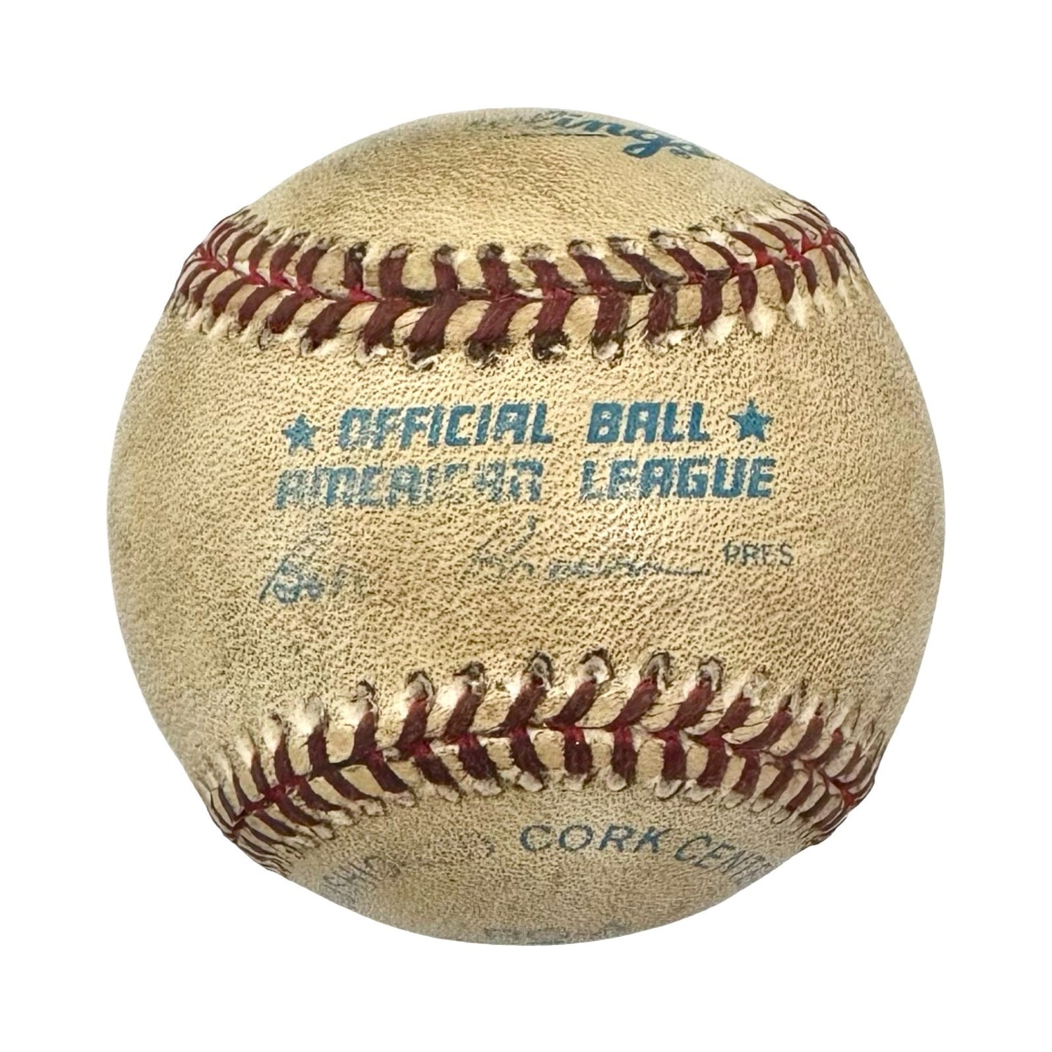 Nolan Ryan Game Used Signed Baseball, 300th Career Win, July 31 1990. JSA2