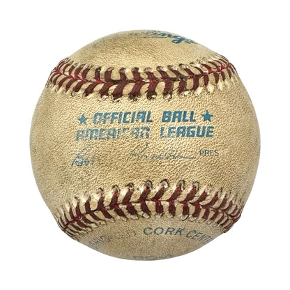 Nolan Ryan Game Used Signed Baseball, 300th Career Win, July 31 1990. JSA2