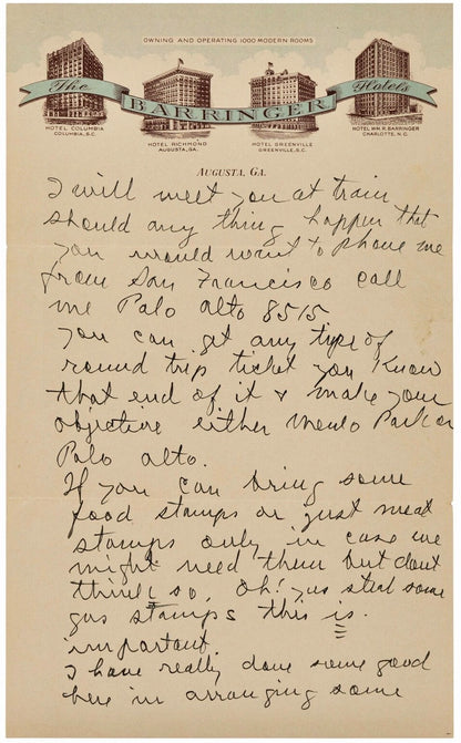 Ty Cobb Handwritten &amp; Signed Autograph Letter. ALS Auto Beckett BAS3