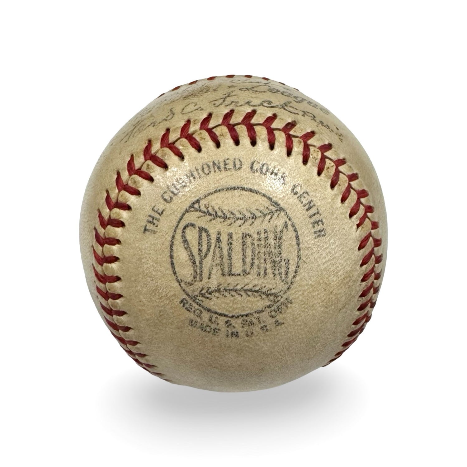 Jackie Robinson c.1949 Single Signed Baseball, Official National League. PSA3