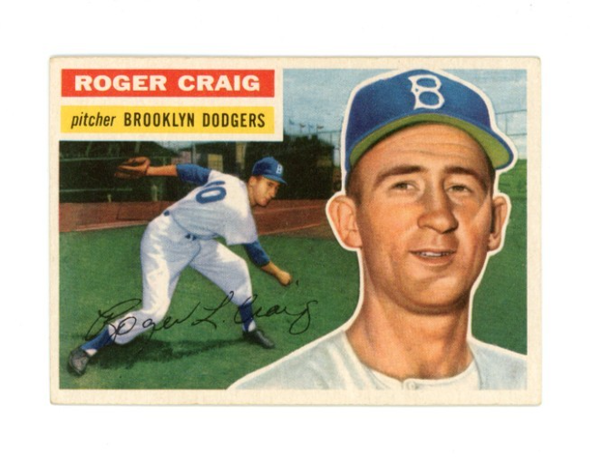 1956 Topps Roger Craig White Back0