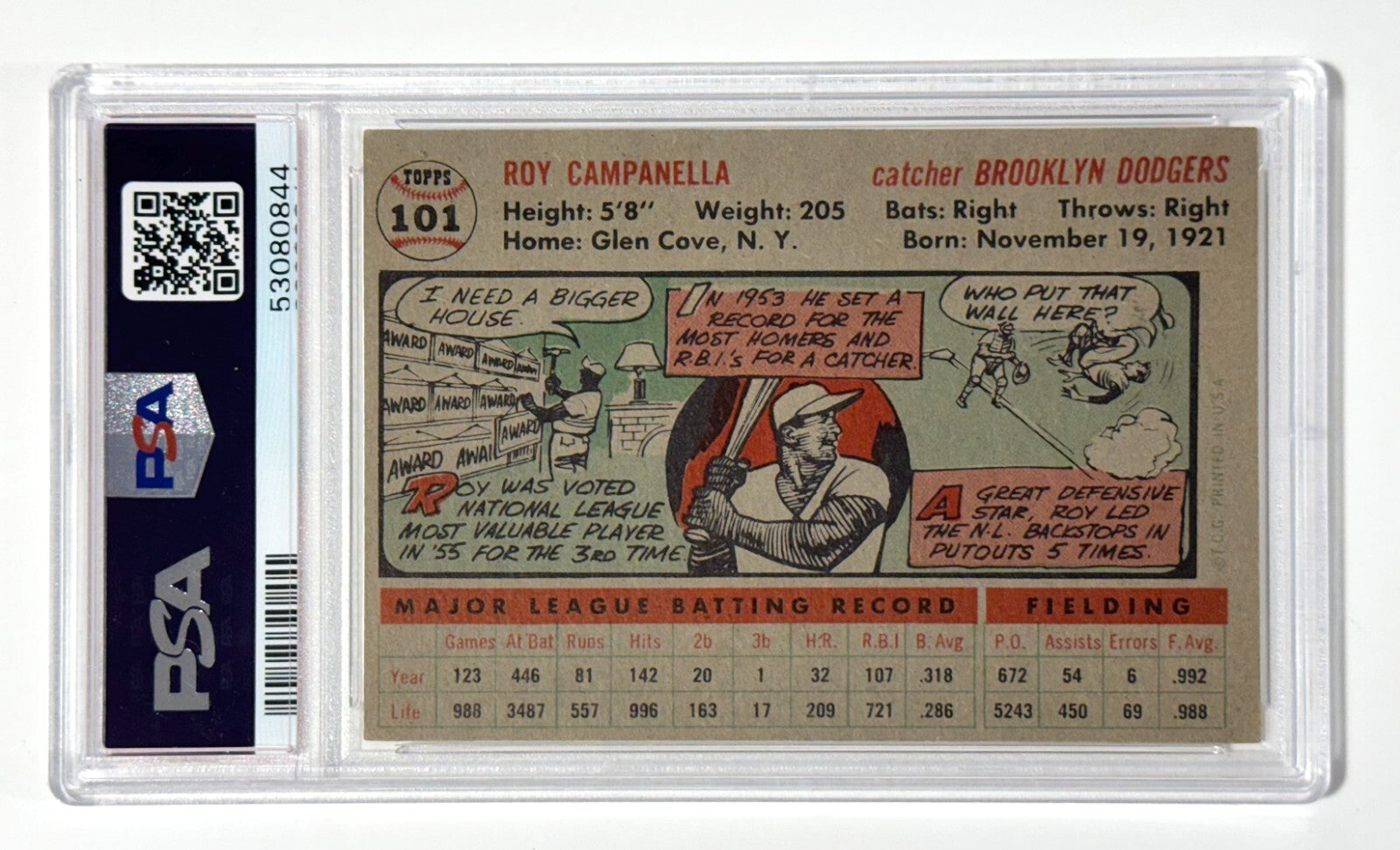 1956 Topps Roy Campanella 