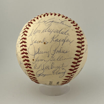 1961 Los Angeles Dodgers Team Ball. Clubhouse Signatures Gil Hodges, Duke Snider