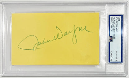 Classic John Wayne Signed Autograph. Auto Grade PSA 81
