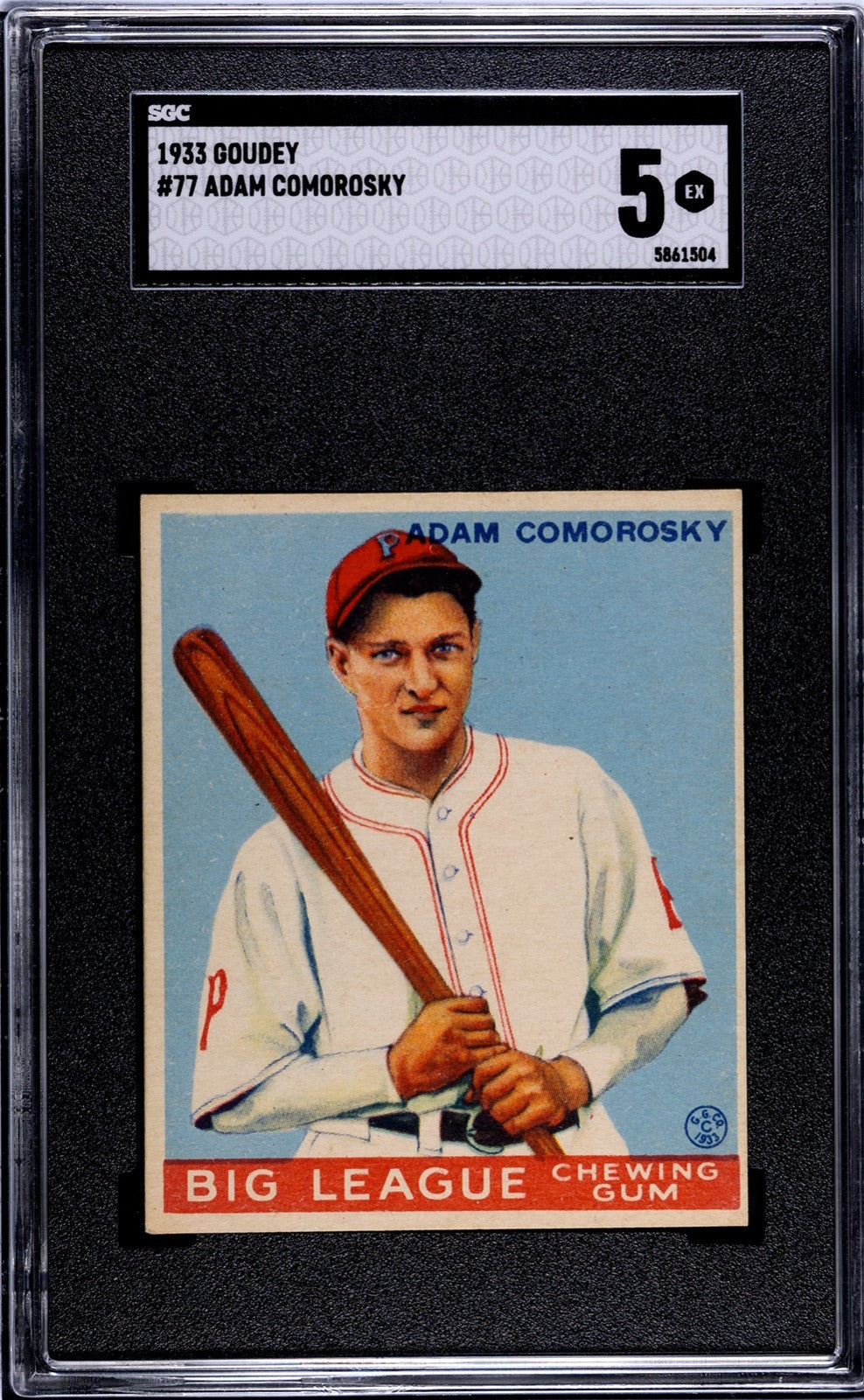 1933 Goudey Adam Comorosky 