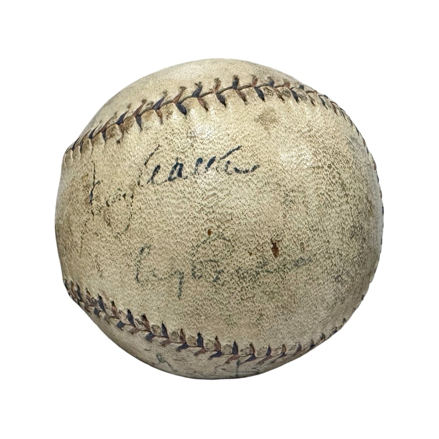 Babe Ruth &amp; Lou Gehrig Dual Signed Baseball. Auto JSA1