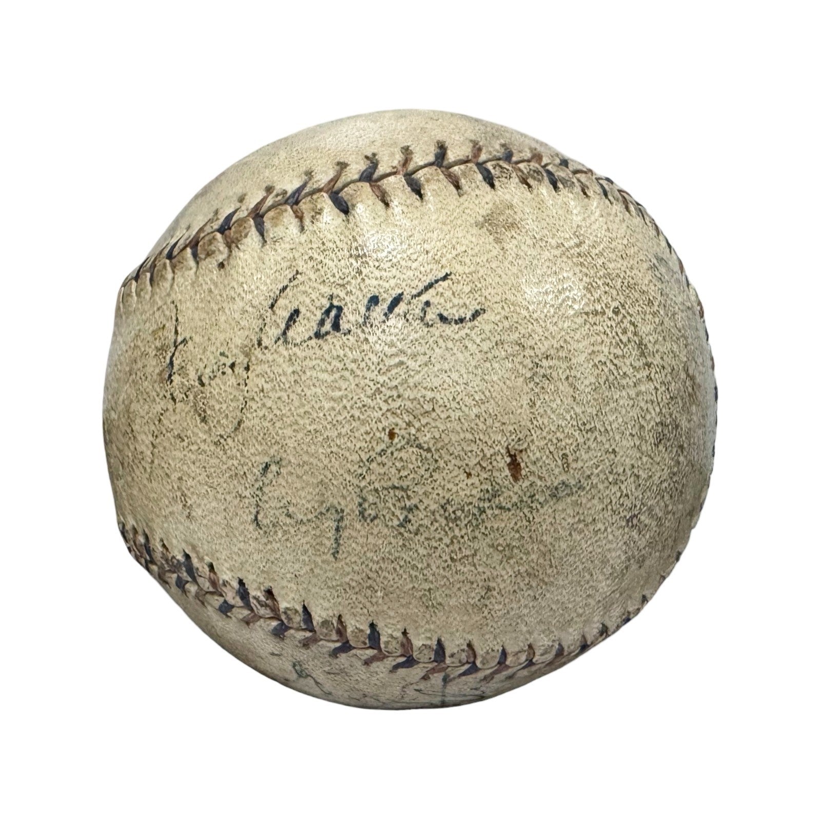 Babe Ruth &amp; Lou Gehrig Dual Signed Baseball. Auto JSA1
