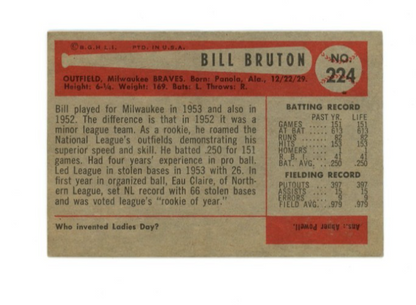 1954 Bowman Bill Bruton1