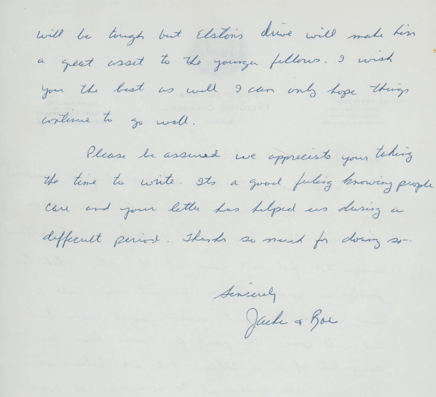 Rare Jackie Robinson Handwritten &amp; Signed Letter to Elston Howard. PSA4