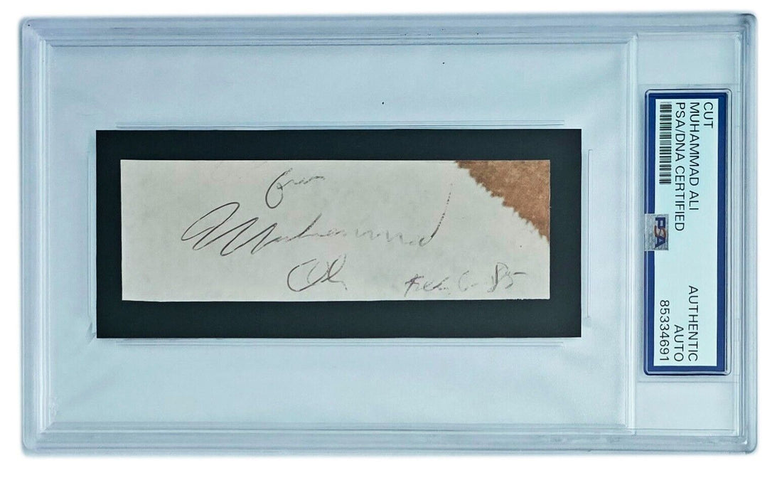 Muhammad Ali Signature. PSA/DNA