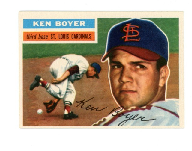 1954 Bowman Ken Boyer White Back0