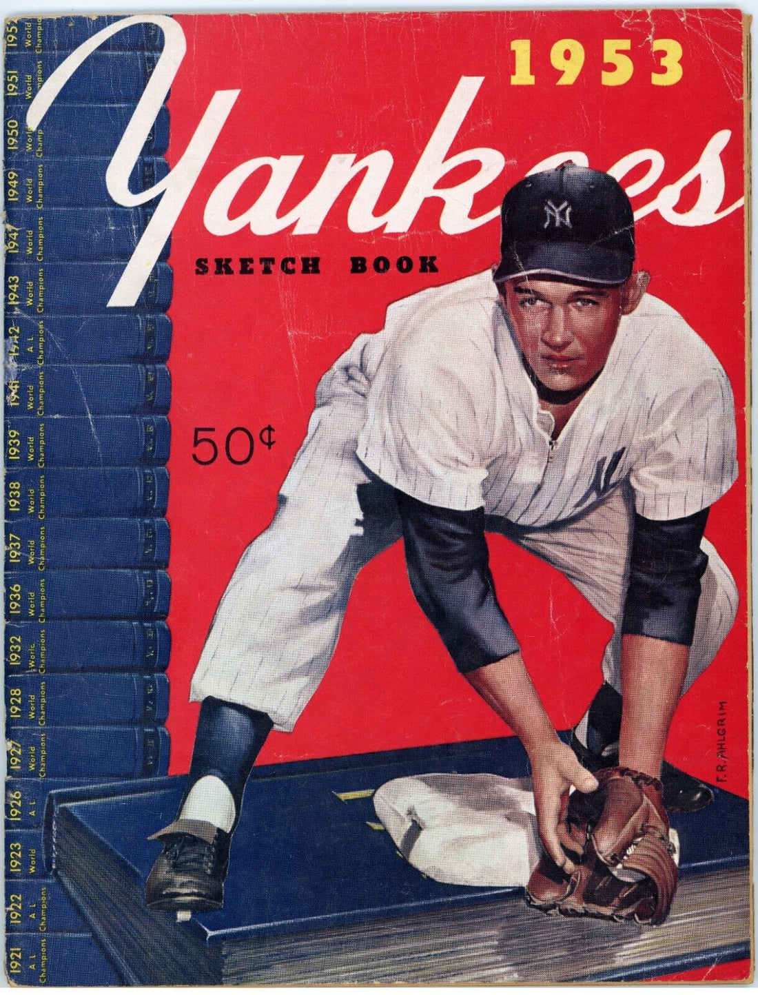 1953 Yankees Sketch Book/Yearbook