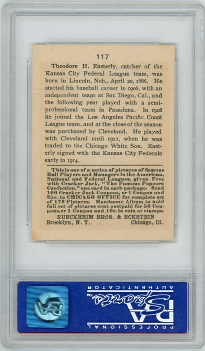 1915 Cracker Jack Ted Easterly PSA 71
