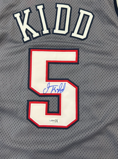 Jason Kidd New Jersey Nets Signed Jersey, Champion Authentic. NWT Size 48. JSA2