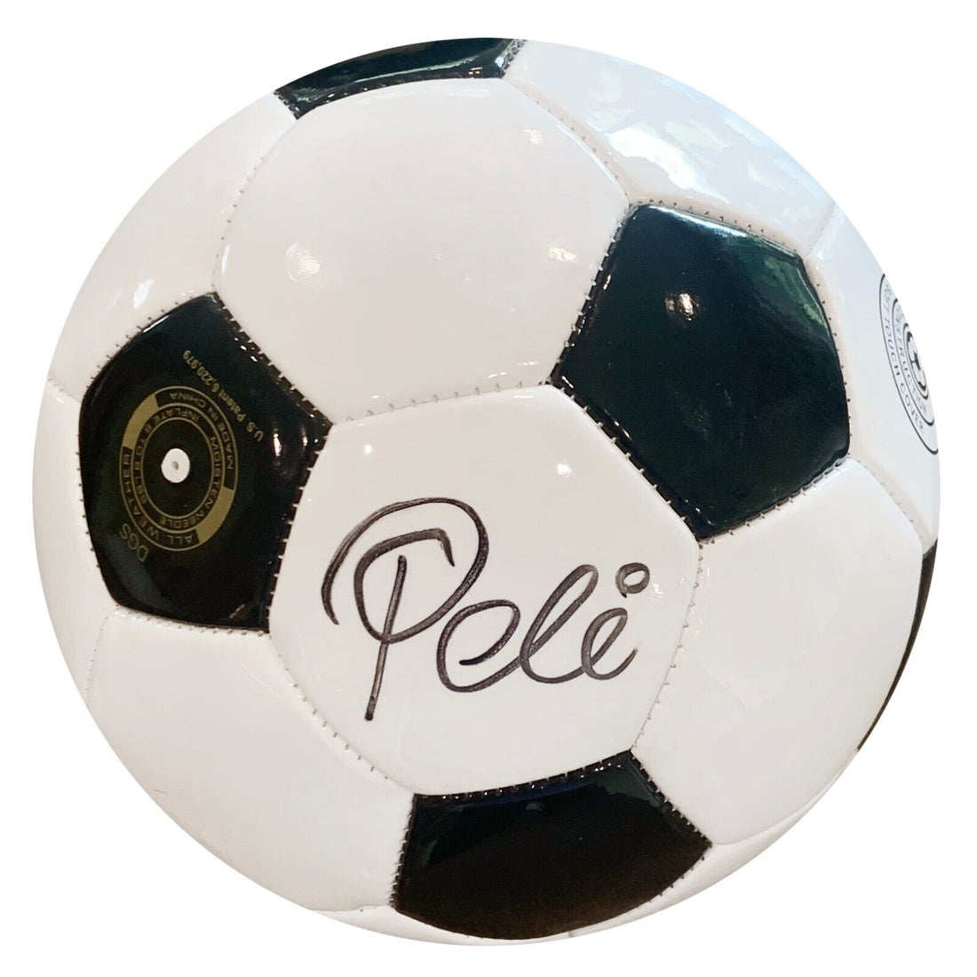 Pele Signed Soccer Ball. Auto JSA