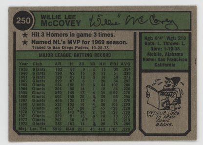 Willie McCovey 1974 Topps. 