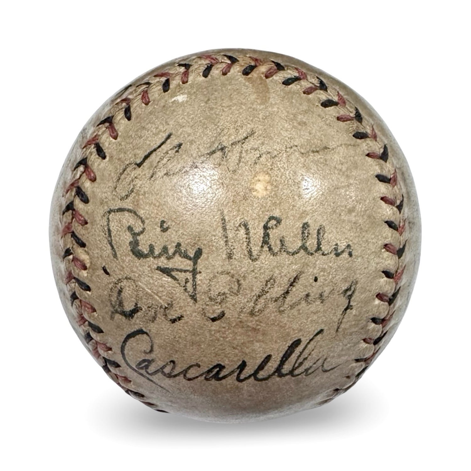 1934 Tour of Japan Signed Baseball, Ruth &amp; Gehrig. Auto PSA JSA5