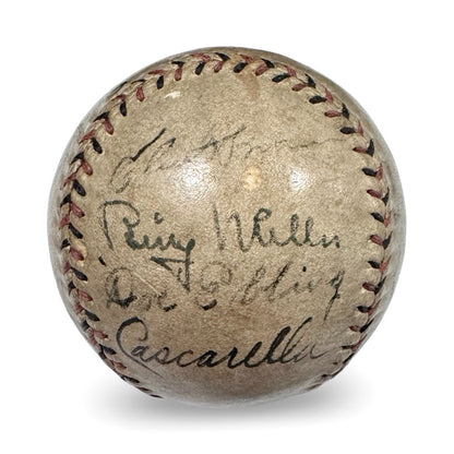 1934 Tour of Japan Signed Baseball, Ruth &amp; Gehrig. Auto PSA JSA5