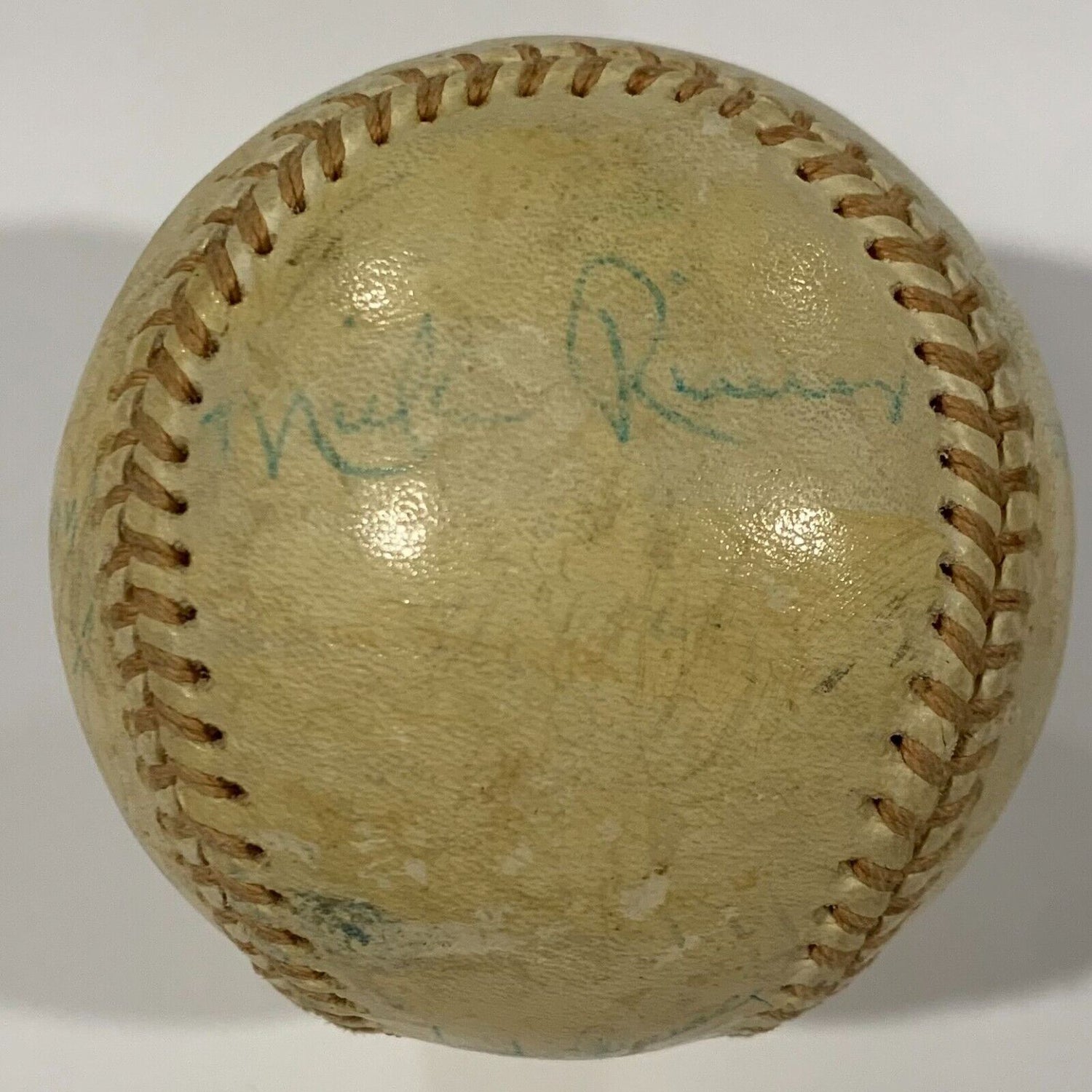 1976 New York Yankees Team Signed Baseball. Munson MVP Season. JSA