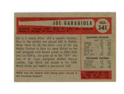 1954 Bowman Joe Garagiola1