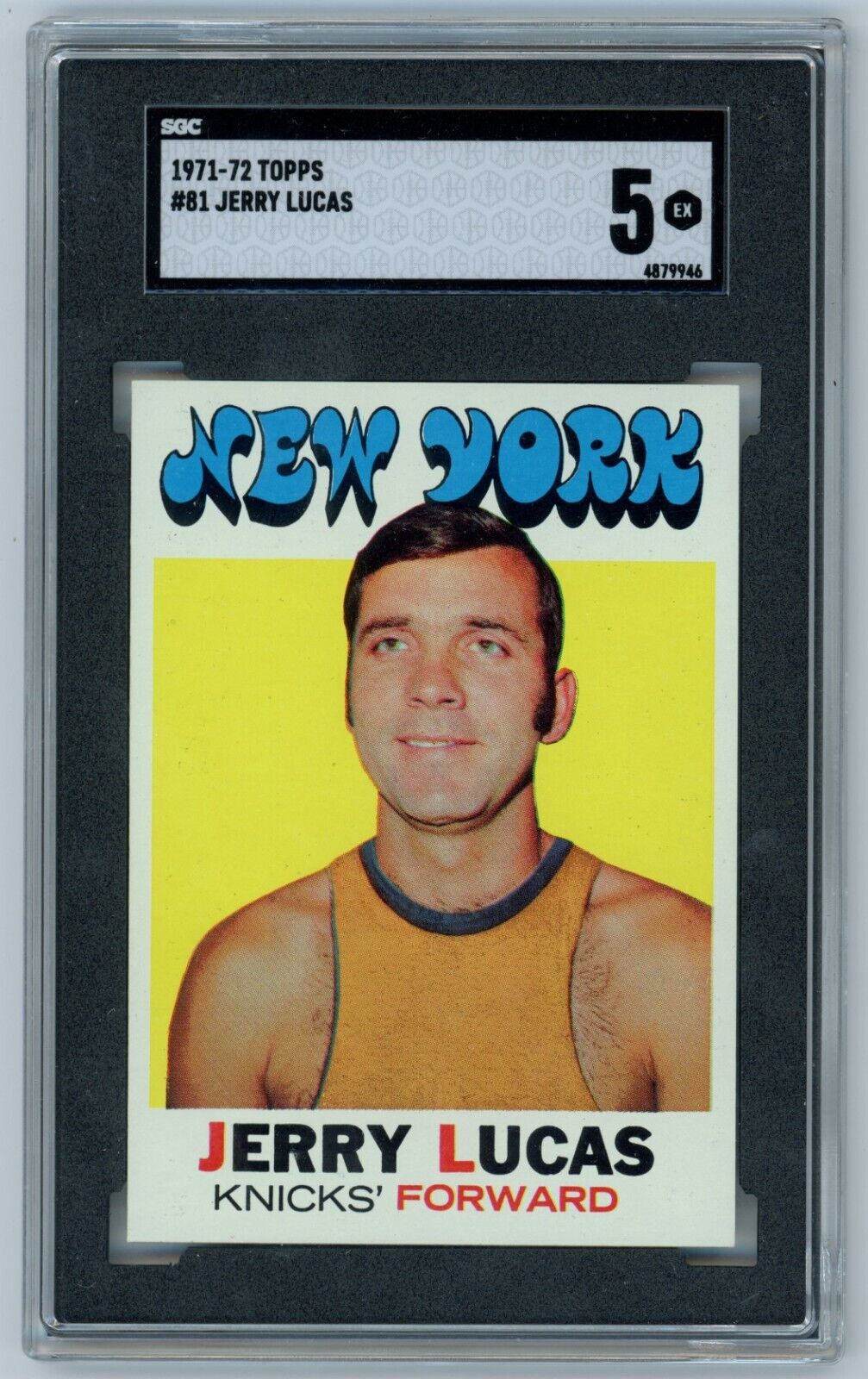 1971-72 Topps Jerry Lucas. SGC 5. New York Knicks