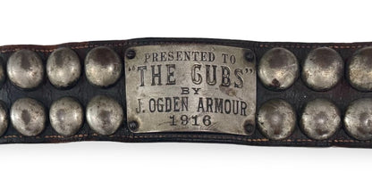 1916 Chicago Cubs Live Bear Cub Mascot Worn Collar6