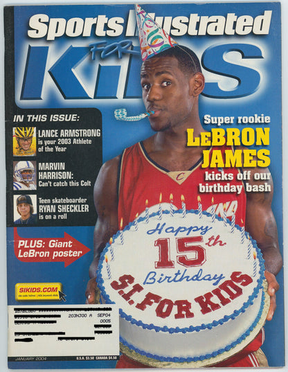 Lebron James   Sports Illustrated For Kids Magazine. Jan. 4 2004