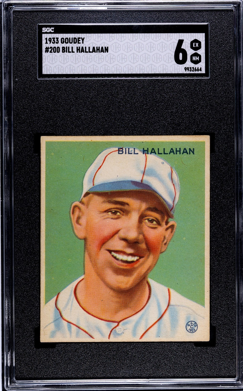 1933 Goudey Bill Hallahan 