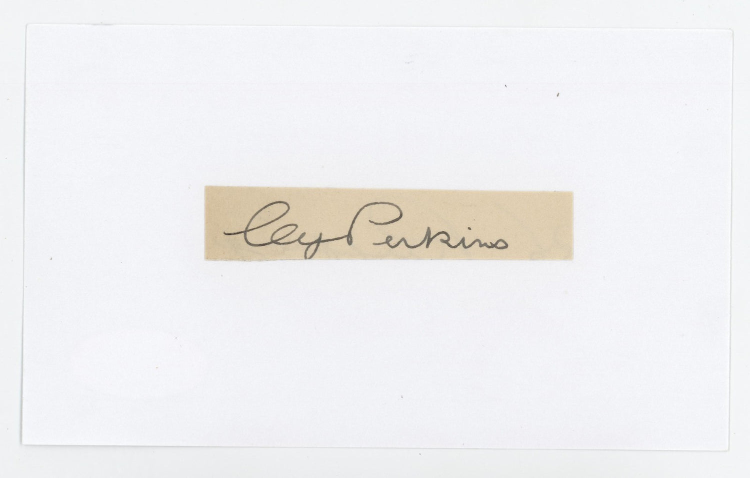 Cy Perkins Signed Autograph. JSA. Philadelphia Athletics Hall of Famer0