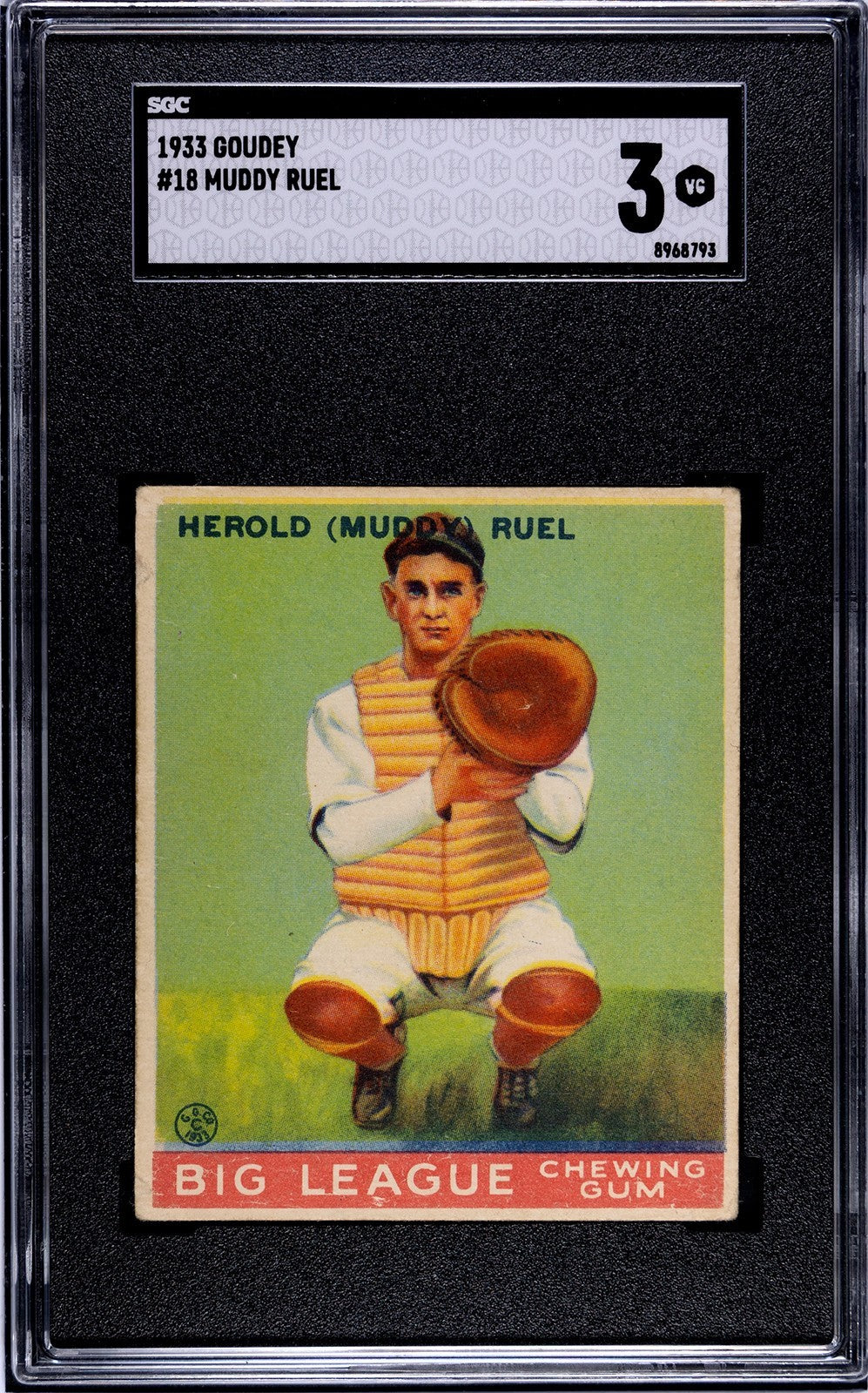 1933 Goudey Muddy Ruel 
