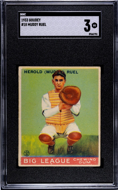 1933 Goudey Muddy Ruel 