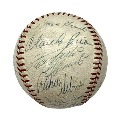 1970 Pittsburgh Pirates Team Signed Baseball with Roberto Clemente. JSA0