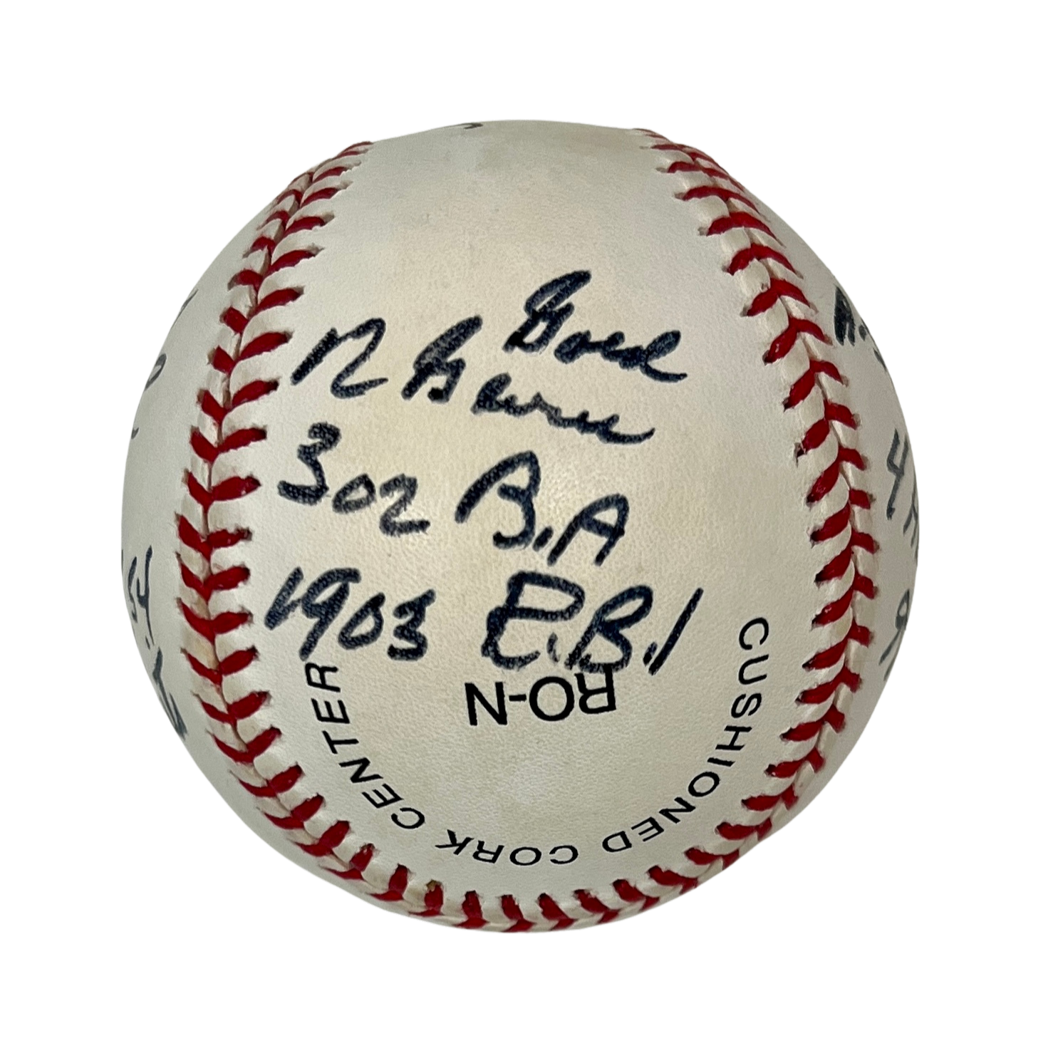 Willie Mays Signed &amp; Career Stats Inscribed Limited Edition Baseball. JSA LOA4