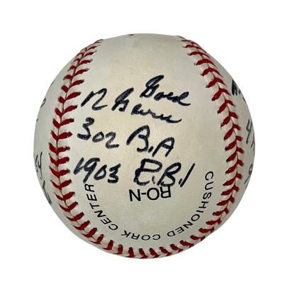 Willie Mays Signed &amp; Career Stats Inscribed Limited Edition Baseball. JSA LOA4