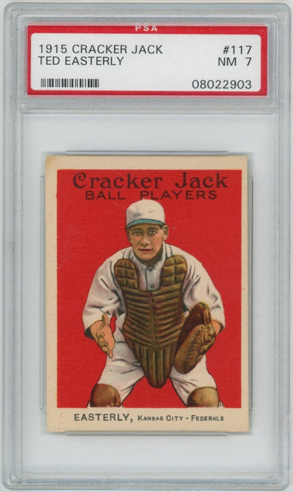 1915 Cracker Jack Ted Easterly PSA 70