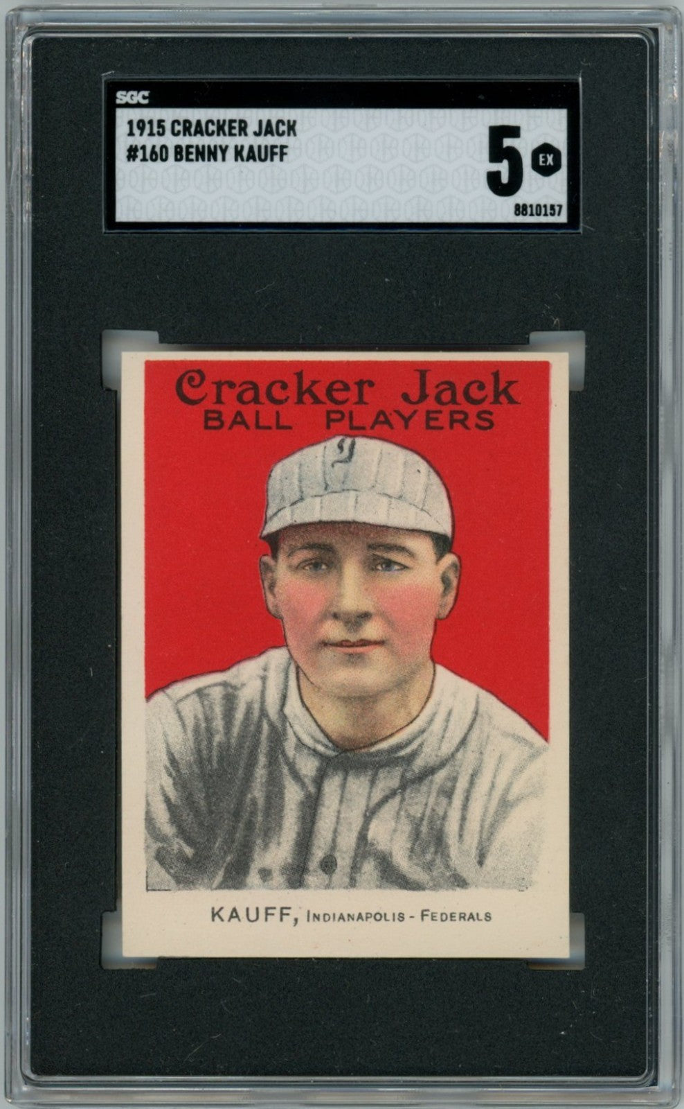 1915 Cracker Jack Benny Kauff SGC 50