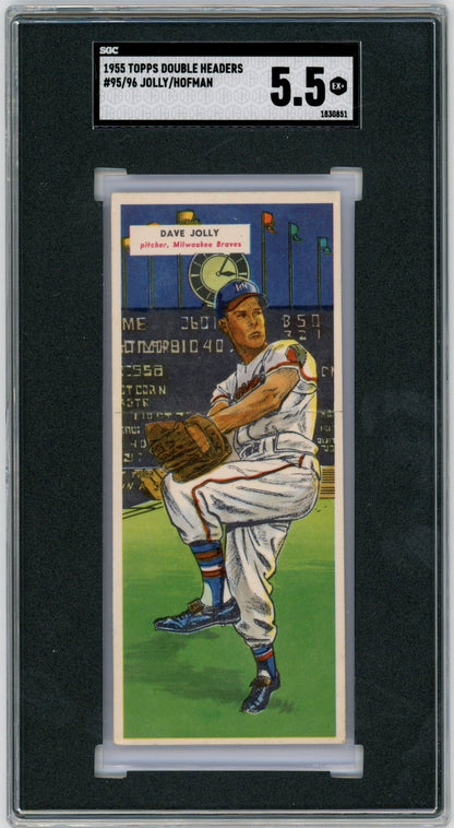 1955 Topps Double Headers Dave Jolly Bobby Hoffman 
