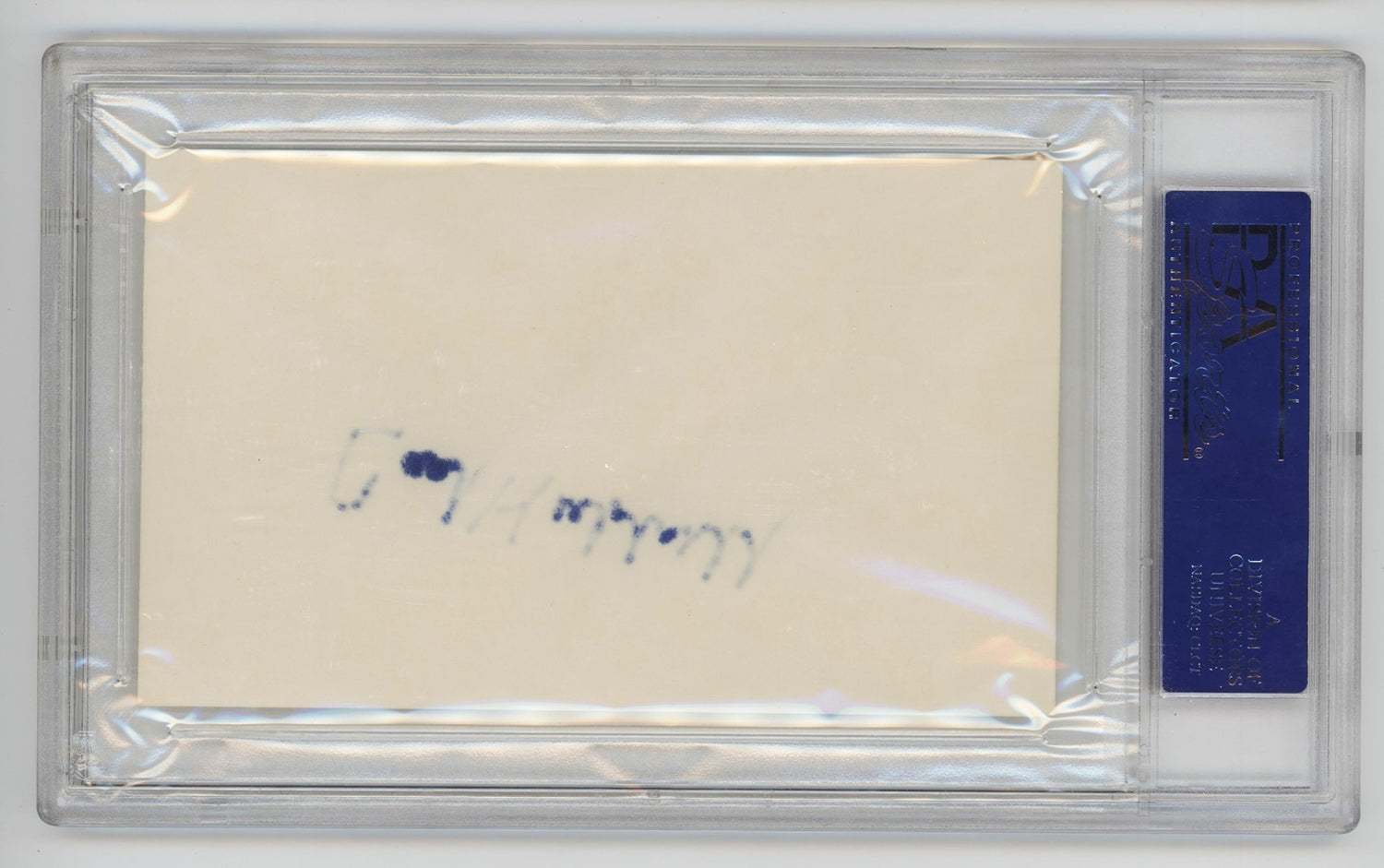 Carl Hubbell Signed Index Card. PSA. New York Giants Hall of Famer1