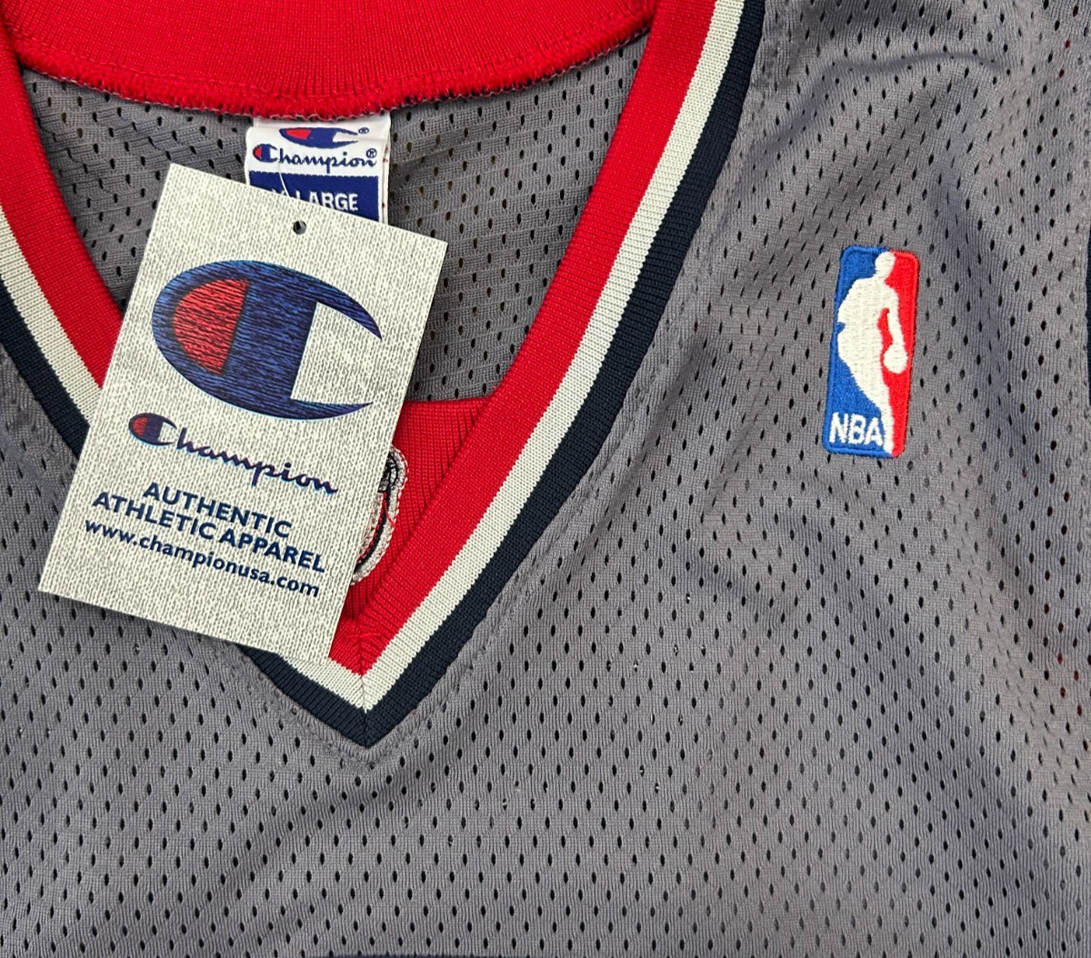 Jason Kidd New Jersey Nets Signed Jersey, Champion Authentic. NWT Size 48. JSA3