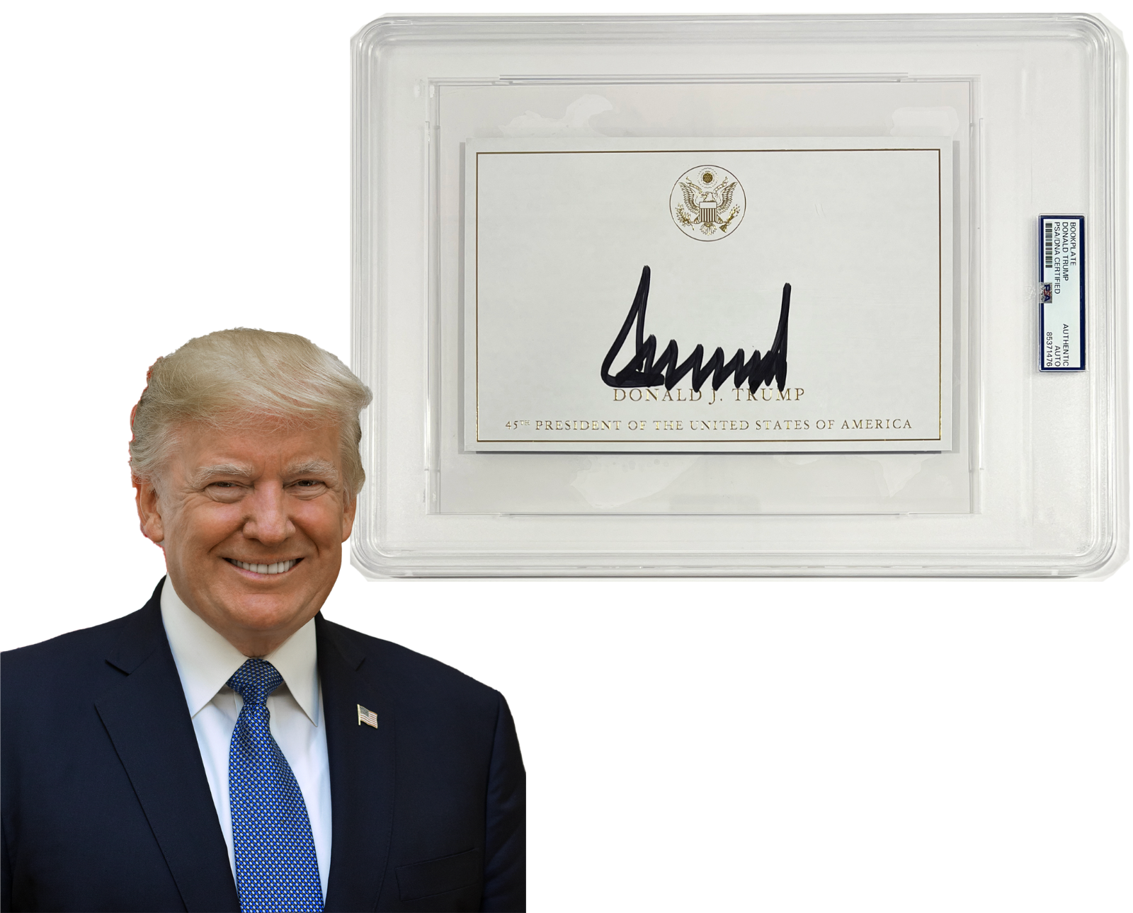 President Donald Trump Signed Autograph. PSA – BC Vintage
