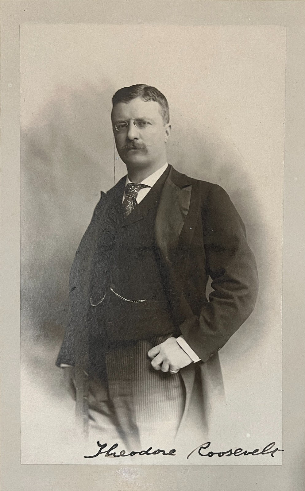 President Theodore Roosevelt Signed Oversized Photo. Auto JSA2