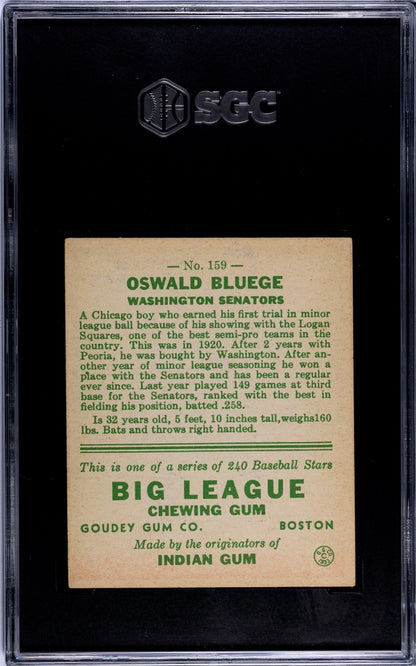 1933 Goudey Oswald Bluege 