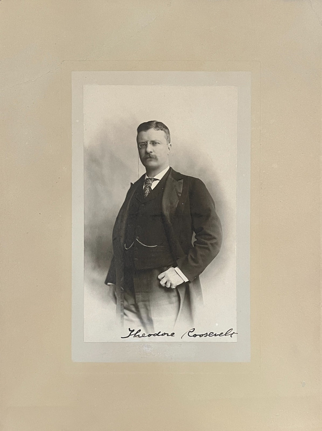 President Theodore Roosevelt Signed Oversized Photo. Auto JSA1