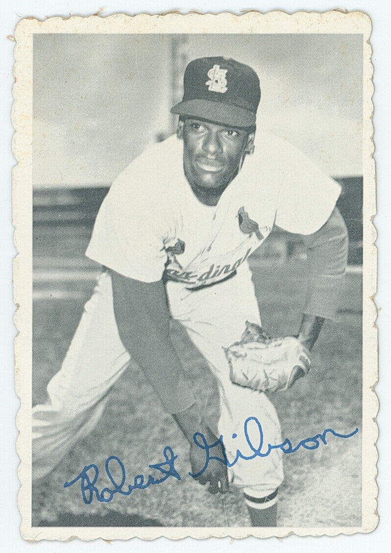 1969 Topps Deckle-Edge Bob Gibson. St. Louis Cardinals. 