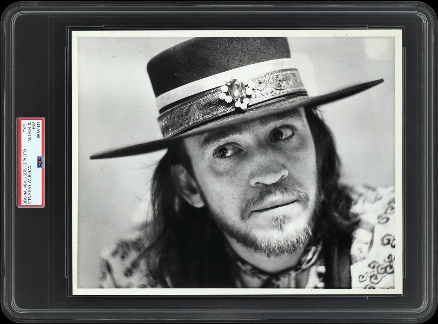 1986 Stevie Ray Vaughan 8x10 Photo. PSA Type 1 Original Photograph0