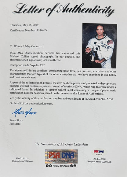 Neil Armstrong Signed Official NASA 8" x 10" Photo, Apollo 11. JSA1
