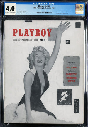 Marilyn Monroe Playboy #1, First Issue 1953. CGC 4